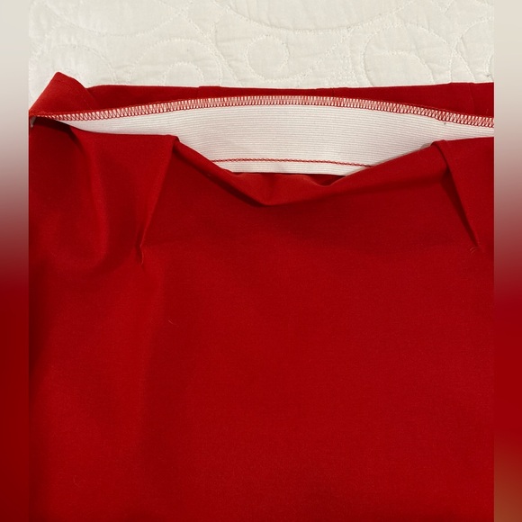 J.jill Small Red Ponte Knit Pencil Skirt - Picture 6 of 9